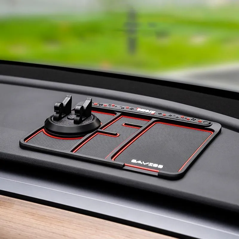 4 en 1 Tapis Antidérapant pour Voiture avec Support de Téléphone ciaovie