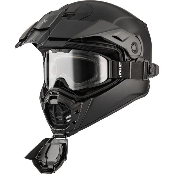 CKX Atlas Solid - Casque de Moto Noir