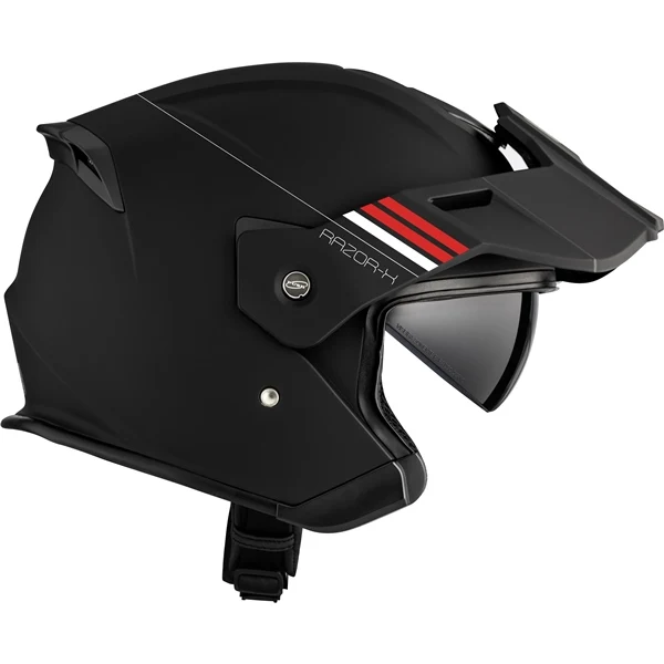 CKX Razor-X Spark - Casque de Moto Bleu