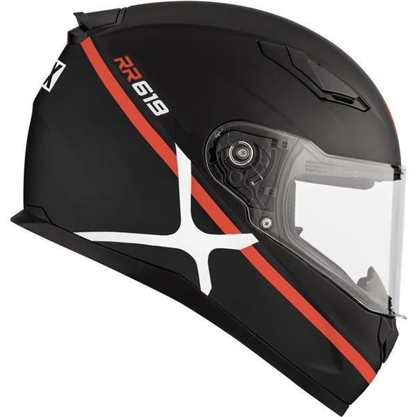 CKX RR619 Quantum - Casque de Moto Rouge