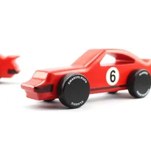 "CL03" voiture de sport rouge | Voiture en bois faite à la main par Emanuel Rufo