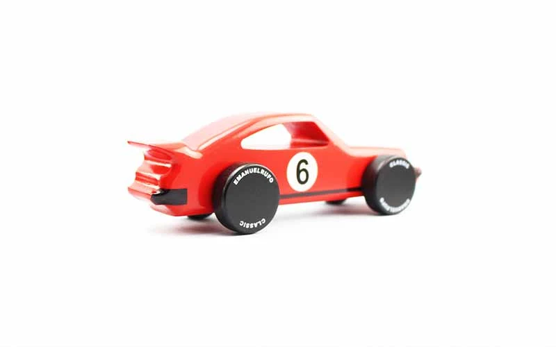"CL03" voiture de sport rouge | Voiture en bois faite à la main par Emanuel Rufo