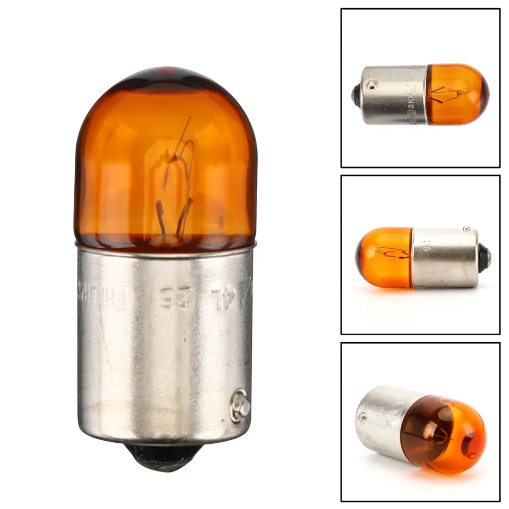 Clignotant de voiture halogène pour Philips RY10W 12V BAU15S, générique