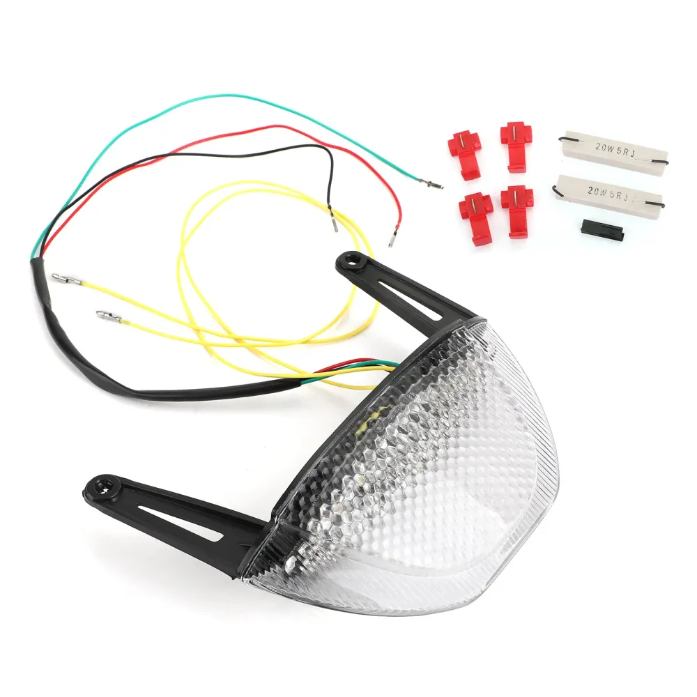 Clignotants de frein arrière de moto, feu arrière pour Honda CBR 600RR 2007 – 2012 rouge générique