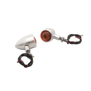 Clignotants Moto Custom Chromées Homologuées