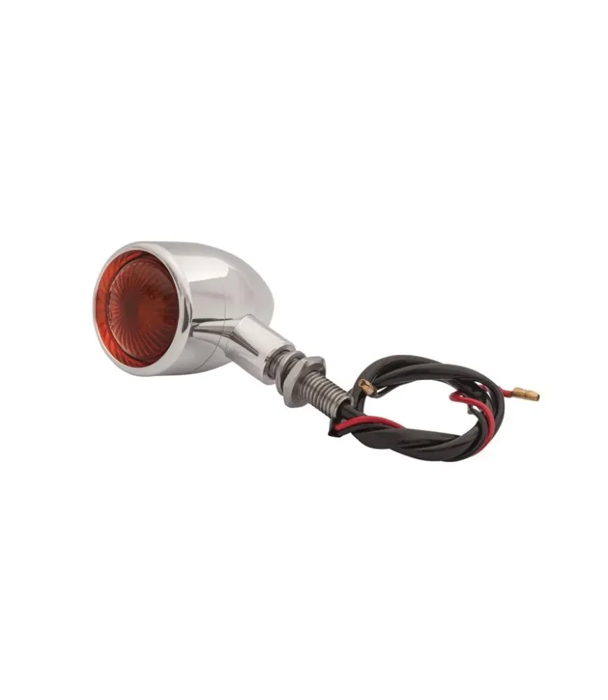 Clignotants Moto Custom Chromés Homologués - Lot de 4