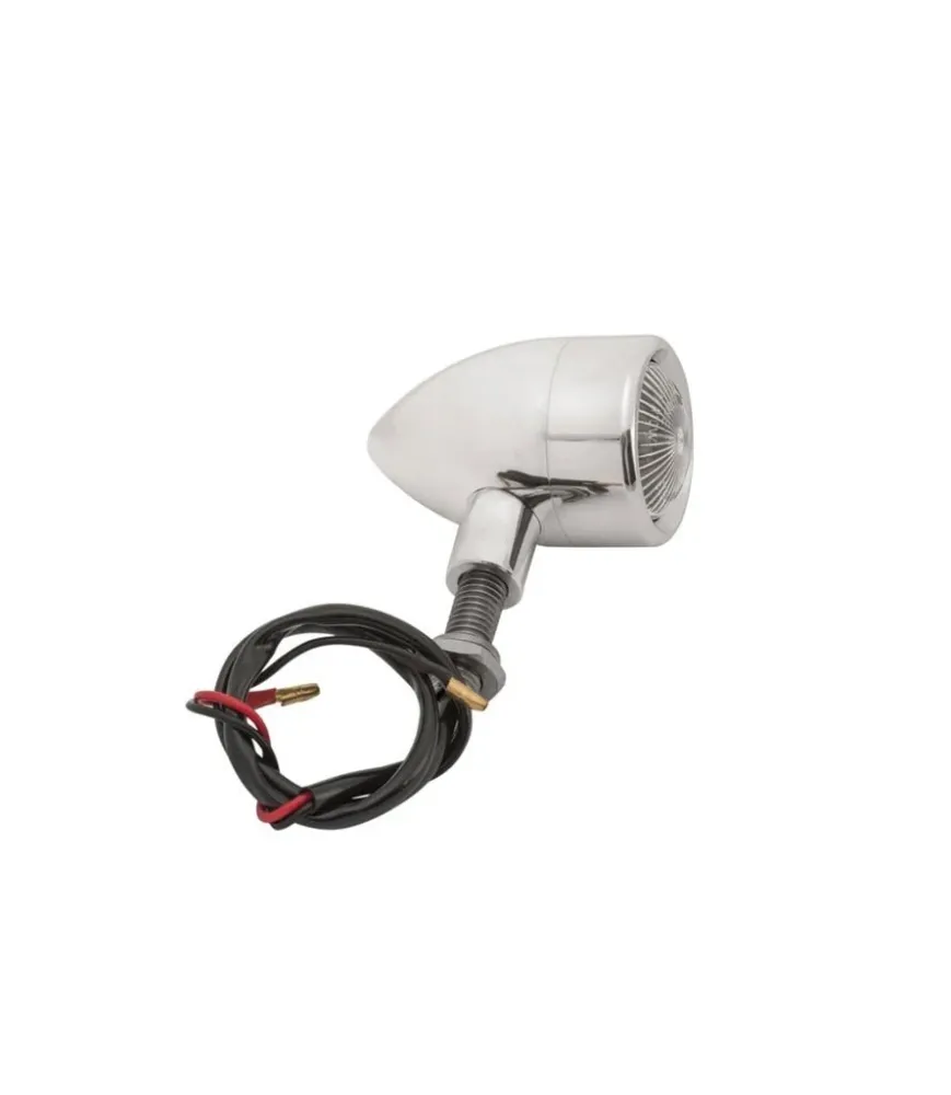 Clignotants Moto Custom Chromés Homologués - Lot de 4