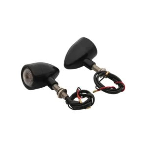 Clignotants Moto Custom Noires Homologuées