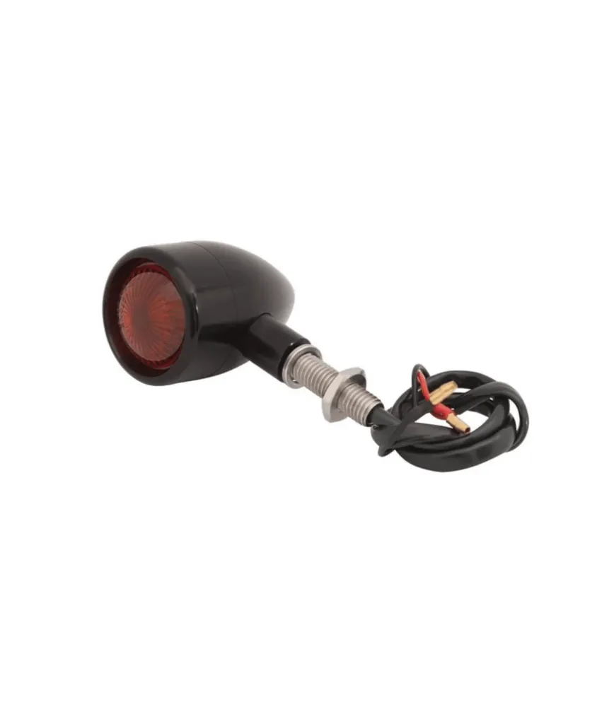 Clignotants Moto Custom Noires Homologuées - Lot de 4