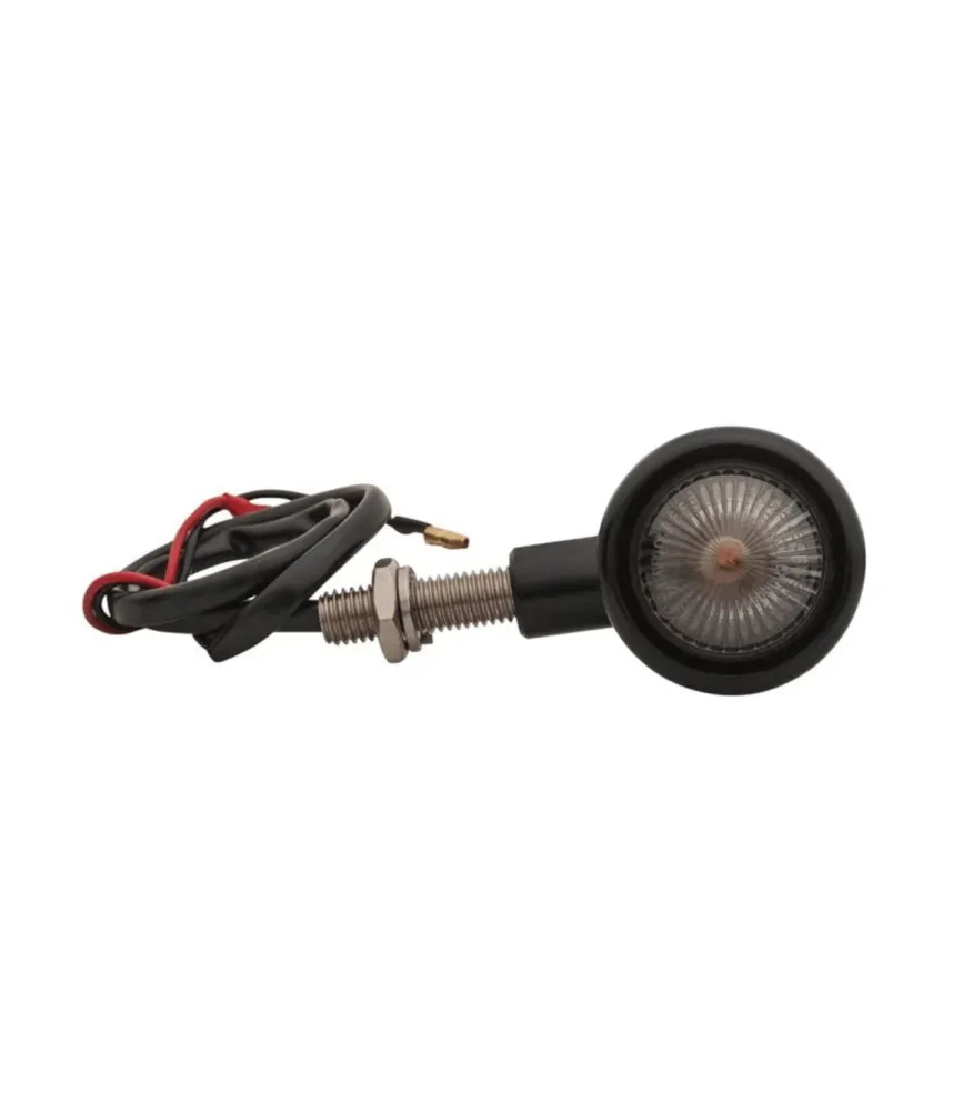 Clignotants Moto Custom Noires Homologuées - Lot de 4
