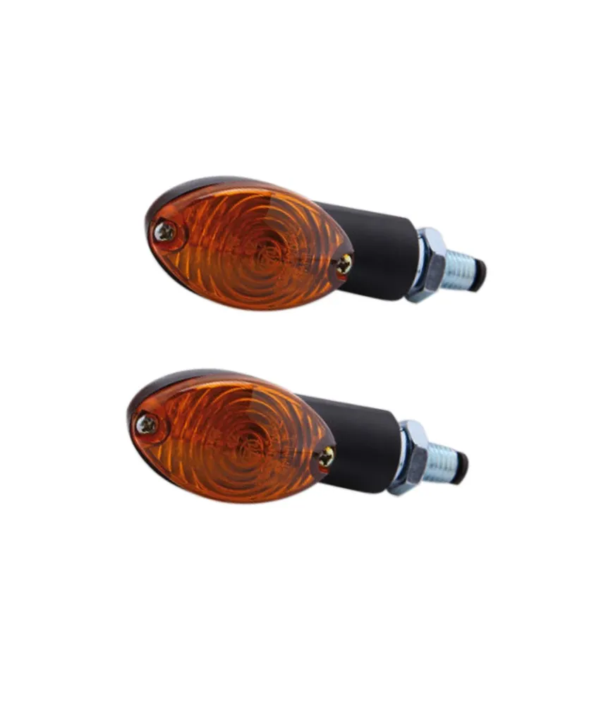 Clignotants Moto Noires Cateye