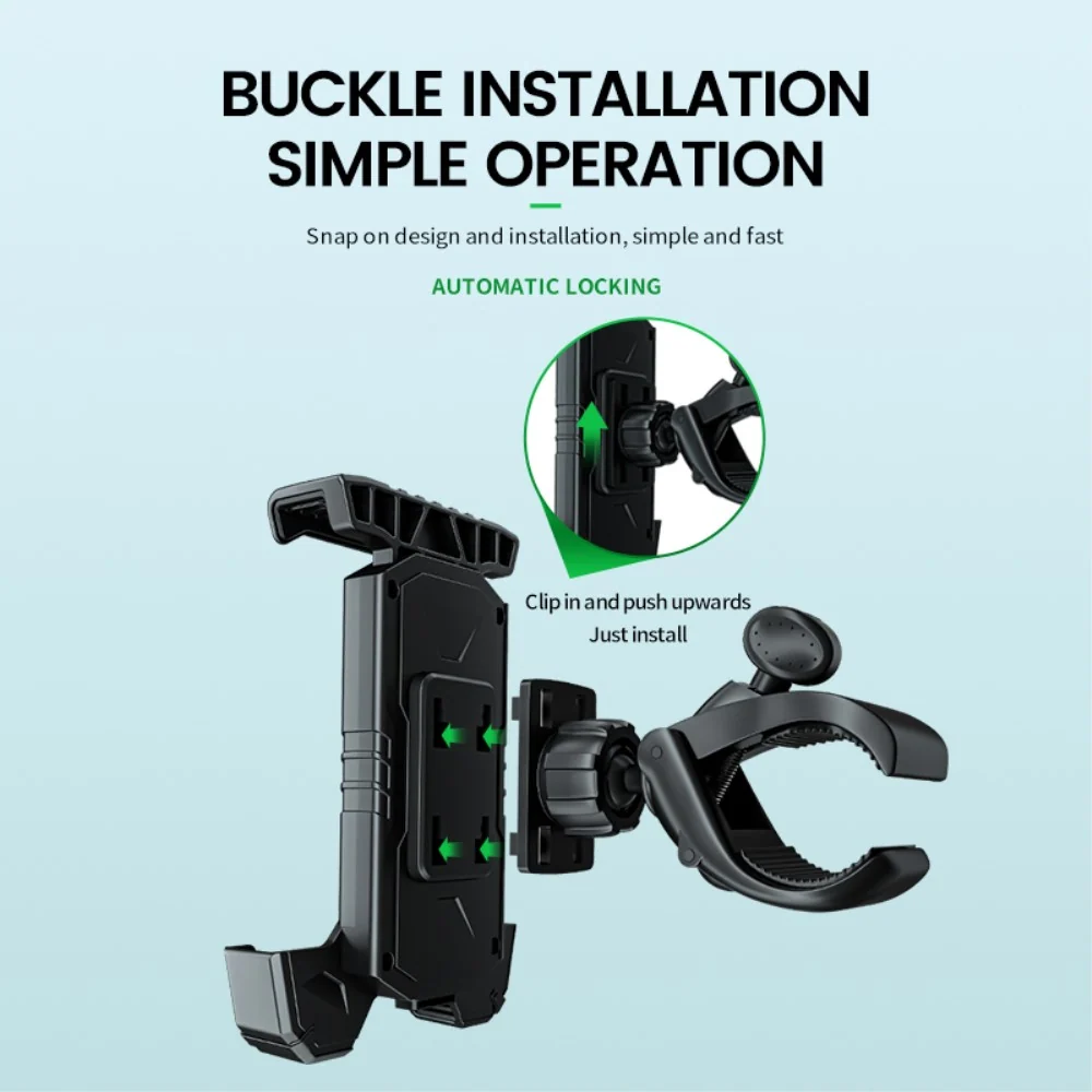Clip universel de fixation de téléphone pour guidon de moto