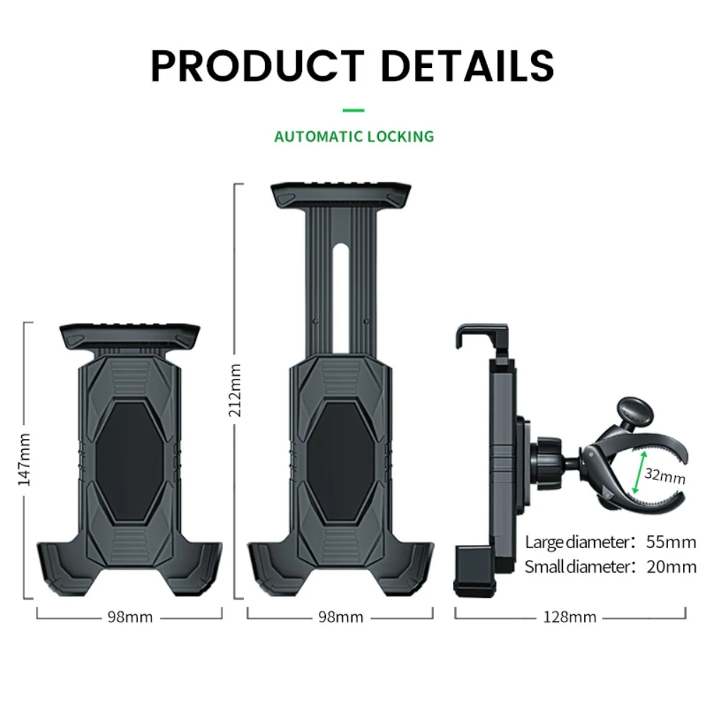 Clip universel de fixation de téléphone pour guidon de moto