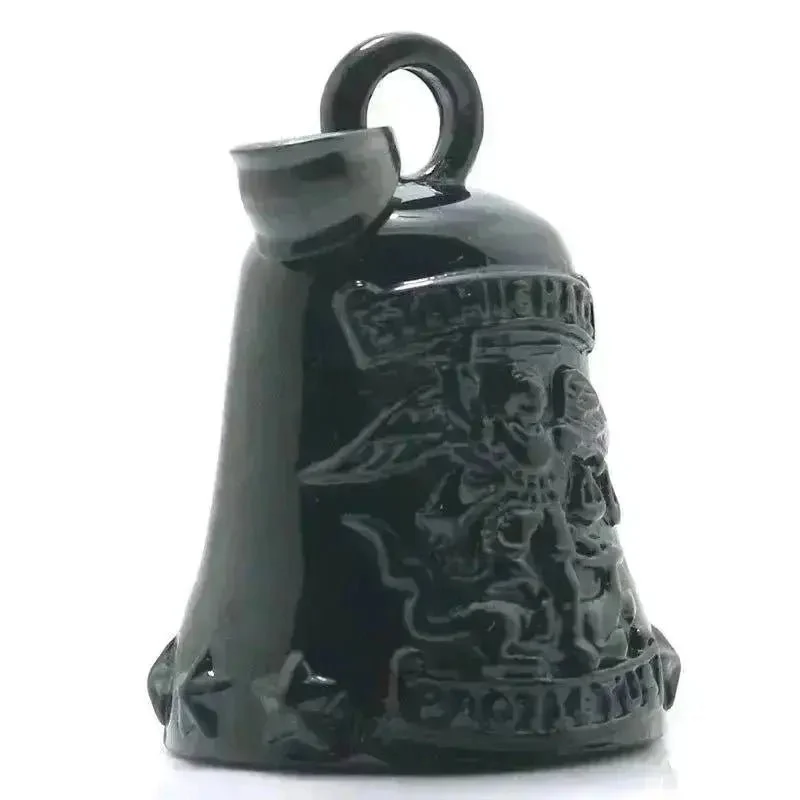 Cloche de moto noir "Archange SAINT MICHAEL"
