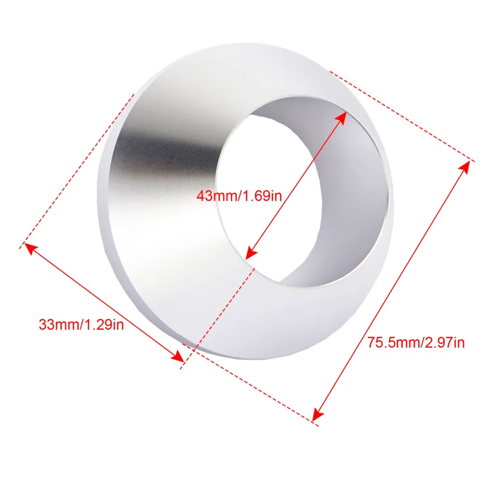 Cône de maintien d'équilibreuse de roue amélioré pour 1.67" Diamètre du poteau central Voiture Camion