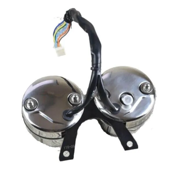 Compteur moto double cadran vintage