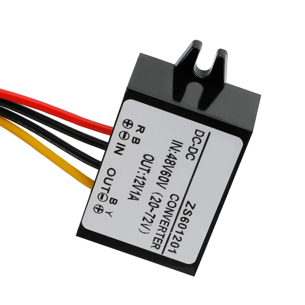 Convertisseur DC-DC étanche 60V, module d'alimentation de voiture abaisseur à 12V
