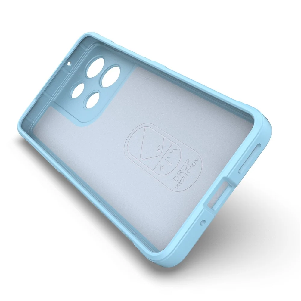 Coque ergonomique en matériau souple pour Motorola Moto G86 Power - Bleu Ciel