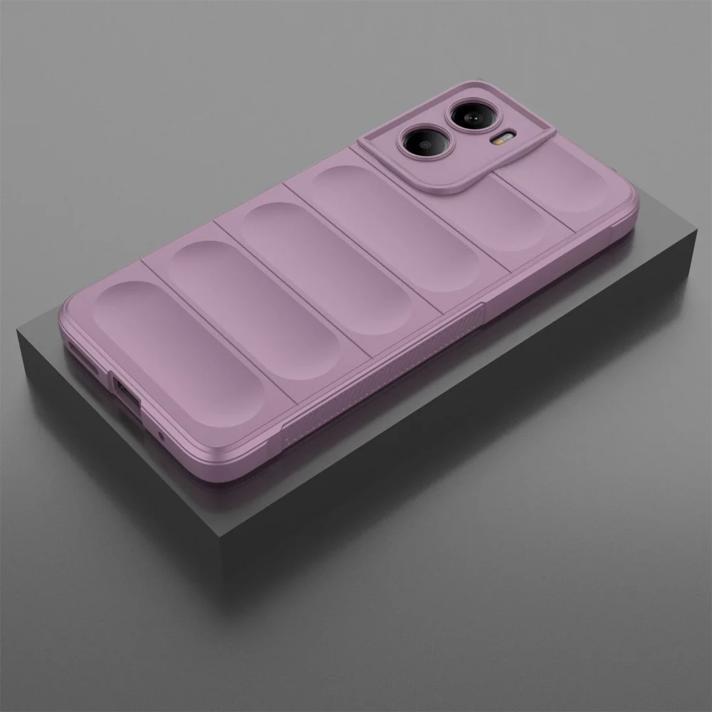 Coque ergonomique en matériau souple pour Motorola Moto G05 / Motorola Moto E15 - Violet Clair