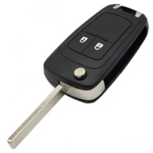 coque pour clé de voiture opel/chevrolet 'hu100ars2' 2 boutons