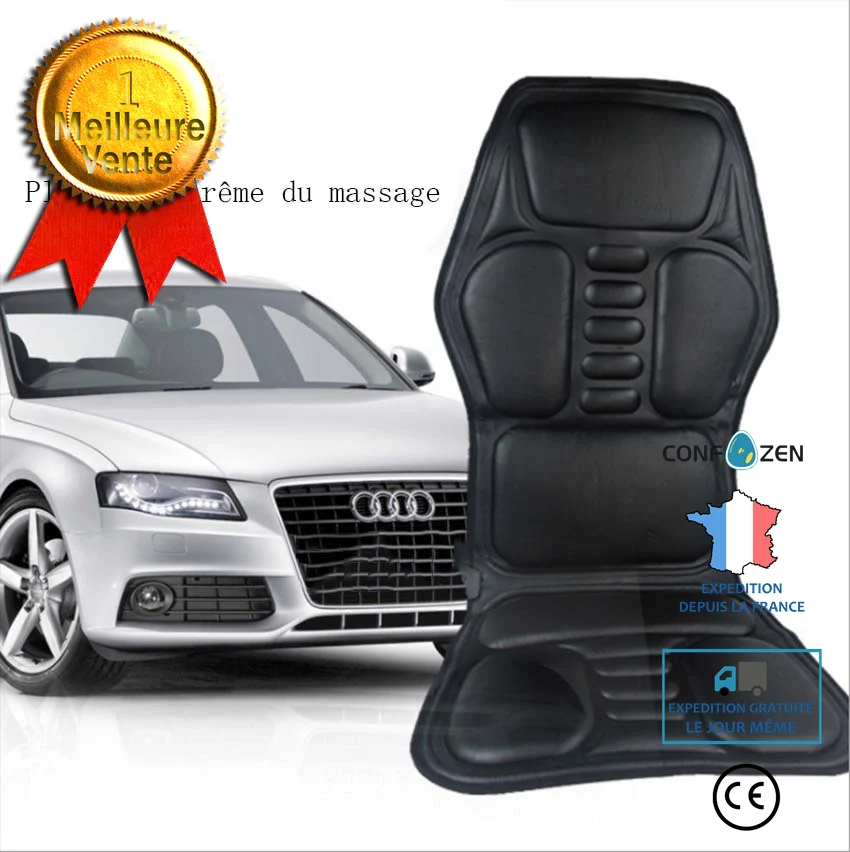 Coussin de massage de voiture, coussin de massage électrique de taille de chauffage, coussin de massage de voiture de corps e
