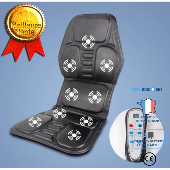 TD® Coussin de massage de voiture Maison Multi usages /Masseur corps cervical coussin de massage de voiture/Housse de sièg...