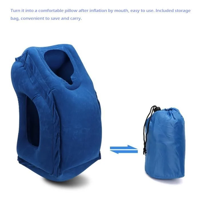 TD® Coussin de repos Oreiller Appui-Tête Menton Soutien Coussins Sieste Oreillers pour Avion Avion Voiture Bureau Reste Or...