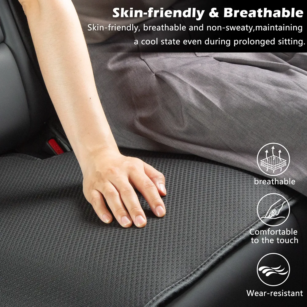 Coussin de siège arrière en soie glacée pour Toyota RAV4 2026, housse de siège arrière de voiture, protection inférieure d...