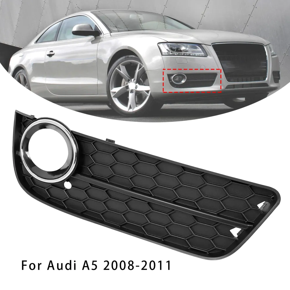 Couverture de calandre de phare antibrouillard côté droit de voiture Audi A5 2008 – 2011 8T0 807 682