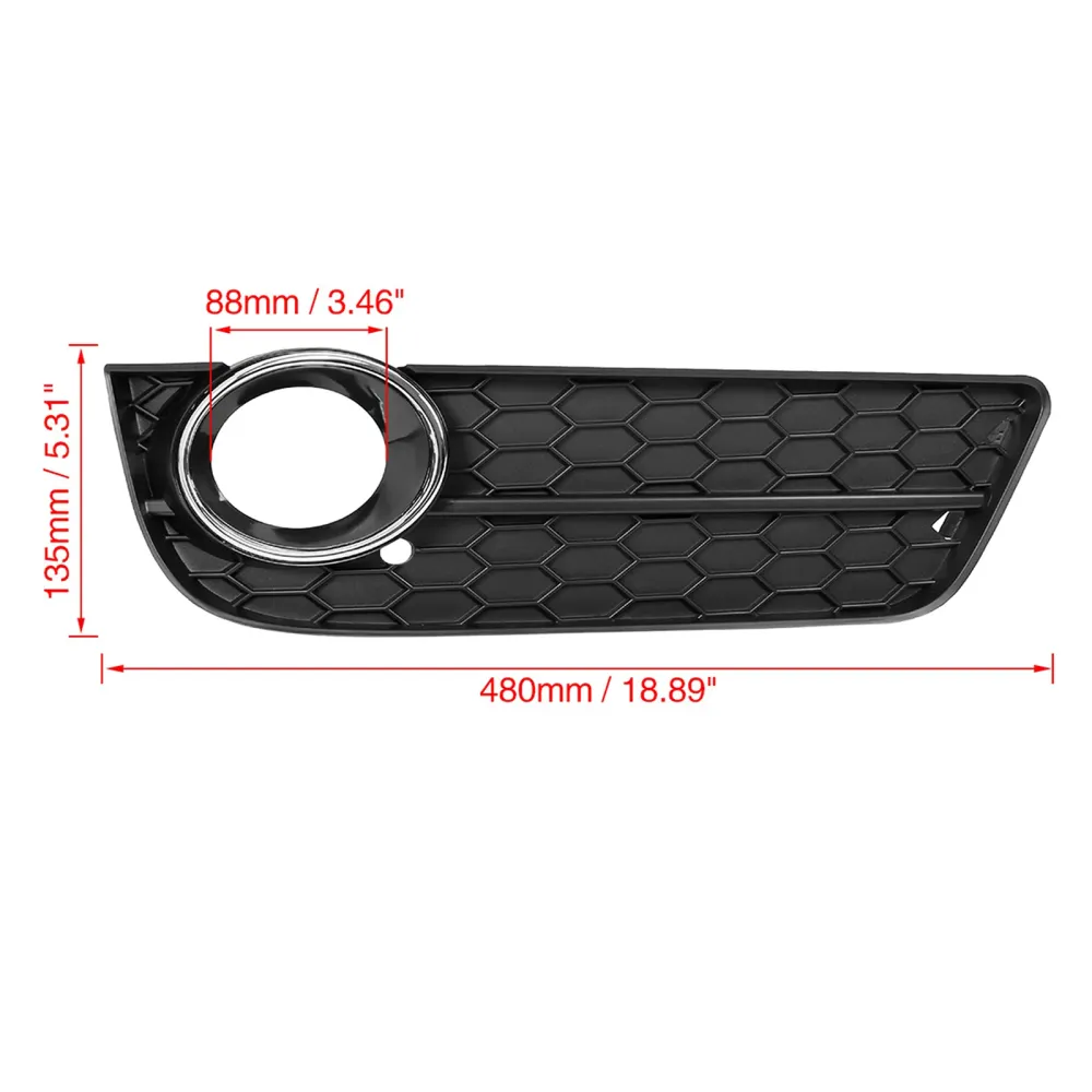 Couverture de calandre de phare antibrouillard côté droit de voiture Audi A5 2008 – 2011 8T0 807 682