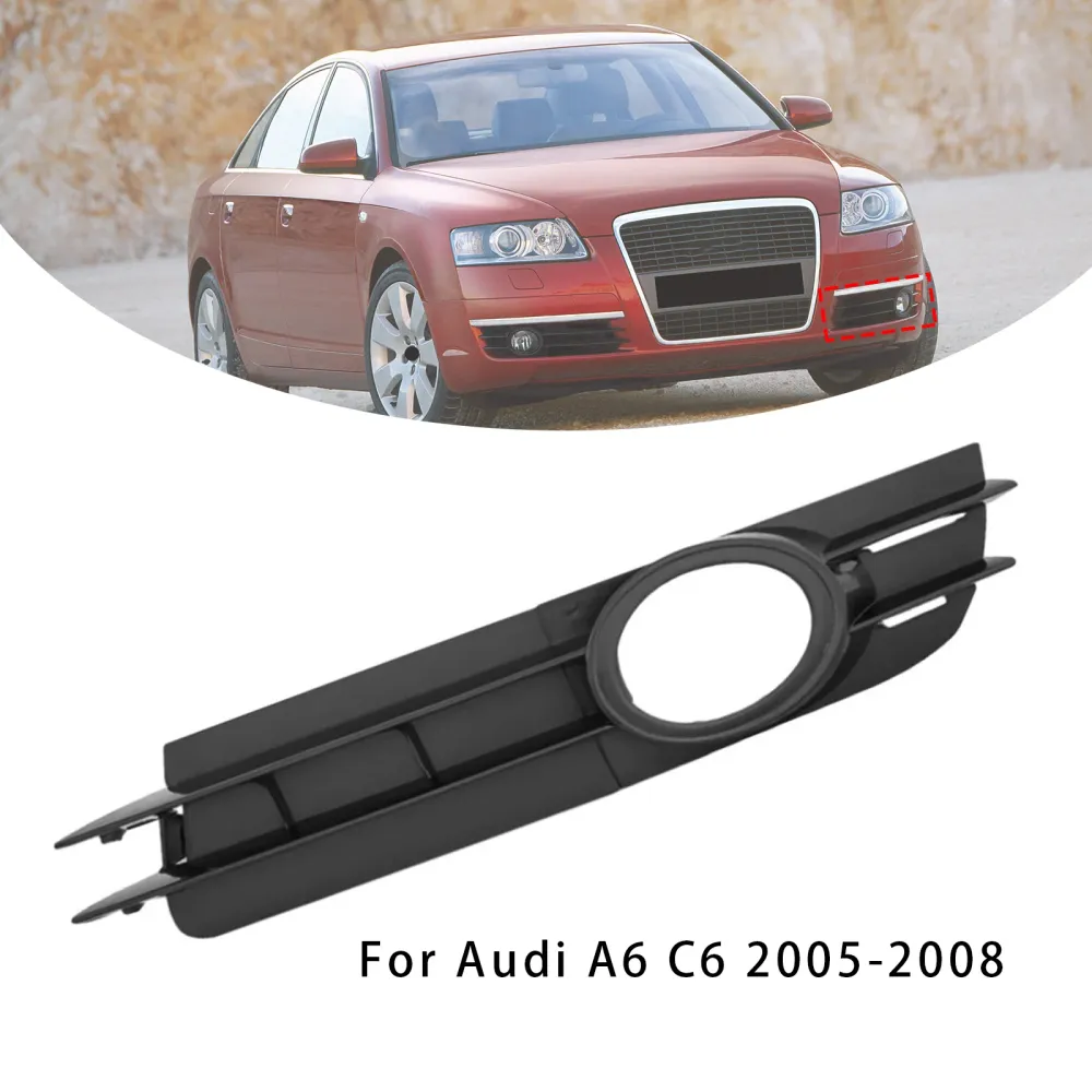 Couverture de calandre de phare antibrouillard côté gauche de voiture Audi A6 C6 2005 – 2008, 4F0807681A