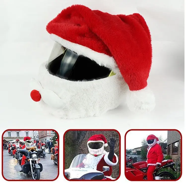 Couvre Casque Moto - Pere noel
