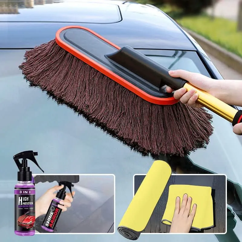 Autoduster PRO - Brosse à poussière télescopique pour voiture avec fil de coton doux Cozey Maison