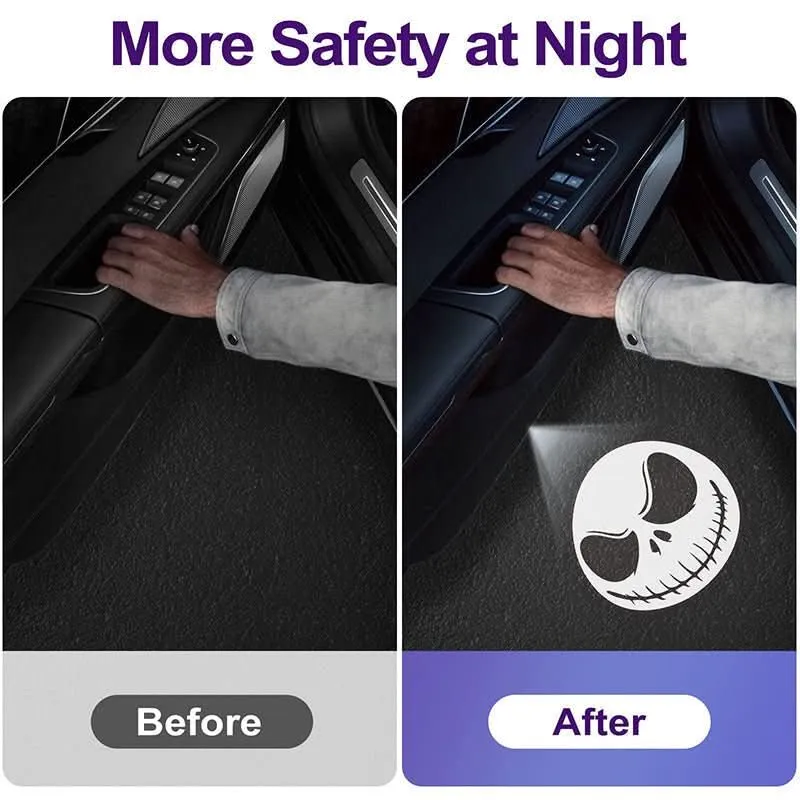 LumiDoor – Projecteur LED sans fil pour porte de voiture avec logos personnalisés Cozey Maison