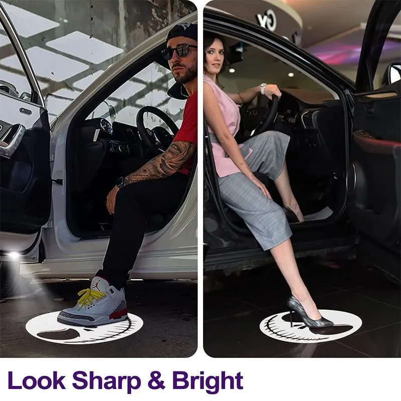 LumiDoor – Projecteur LED sans fil pour porte de voiture avec logos personnalisés Cozey Maison