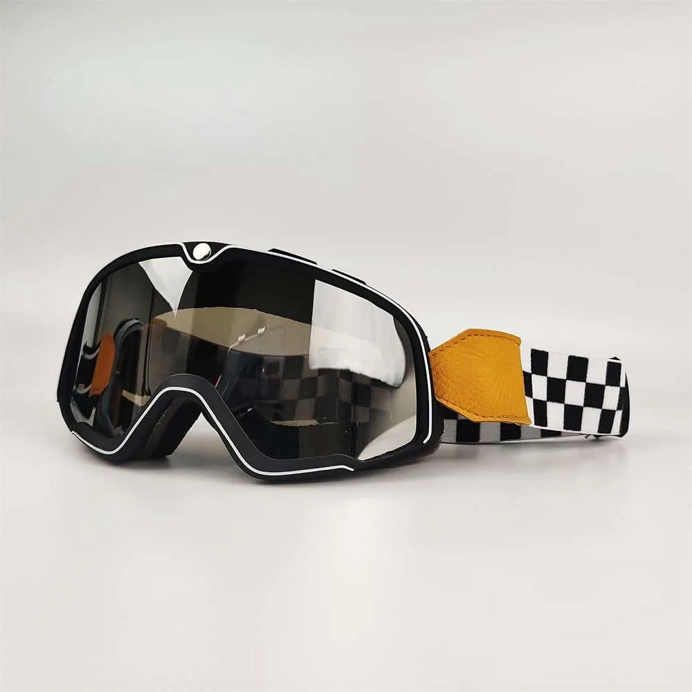 Lunettes de moto rétro - Lunettes de protection vintage pour hommes avec protection UV Cozey Maison