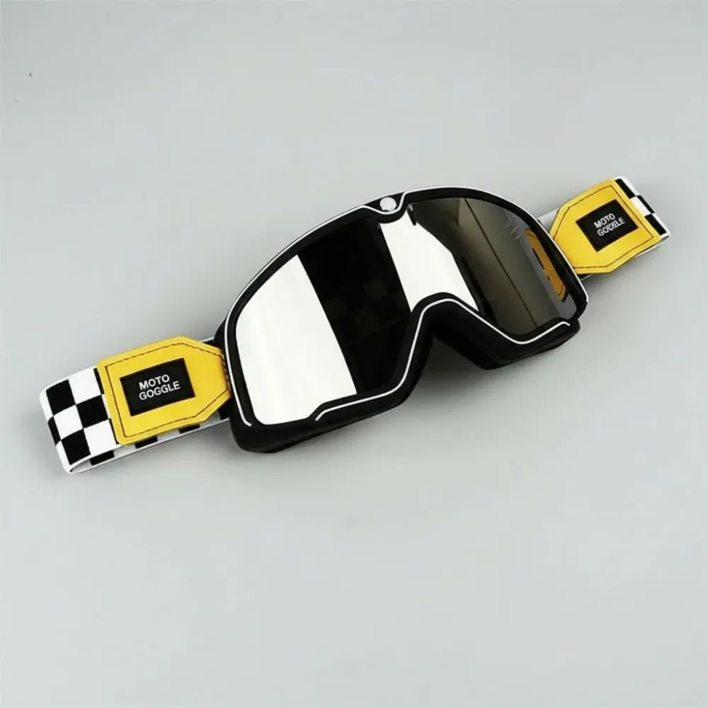 Lunettes de moto rétro - Lunettes de protection vintage pour hommes avec protection UV Cozey Maison