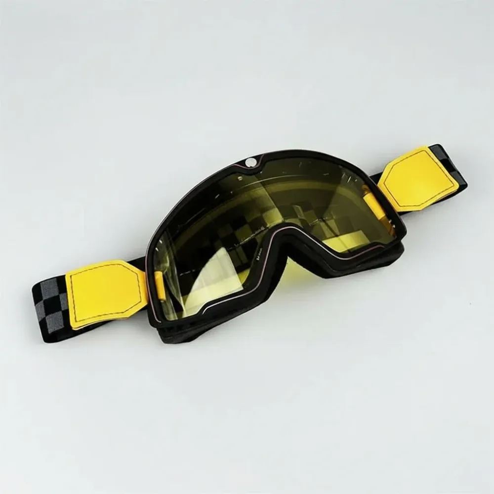 Lunettes de moto rétro - Lunettes de protection vintage pour hommes avec protection UV Cozey Maison