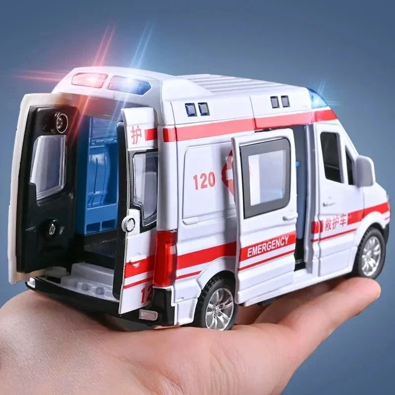 SERVEHERO – Collection de mini véhicules de secours avec ambulance, camion de pompiers et voiture de police Cozey Maison