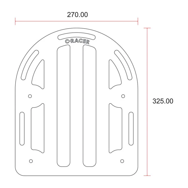 C-Racer Porte-bagages universel pour moto n° 1