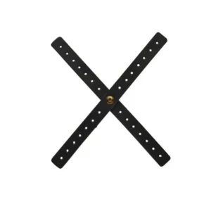 Croix de Phare Moto Cafe Racer - En cuir noir perforé