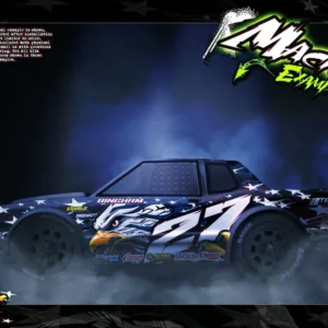 Le graphisme personnalisable « Talon » s'adapte à la carrosserie ovale de la moto de rue Team Associated SR10 #ASC71192 Da...