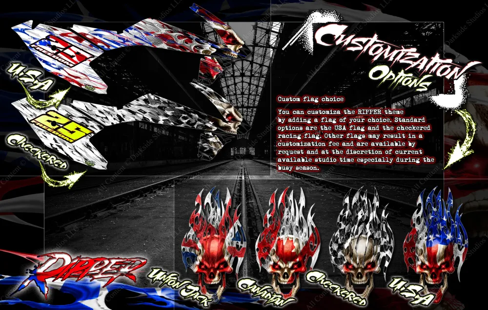 Revêtement de châssis « Ripper » pour voiture de drift UDI RC Sg1601, Sg1603, Sg1604 1603-035 Darkside Studios LLC