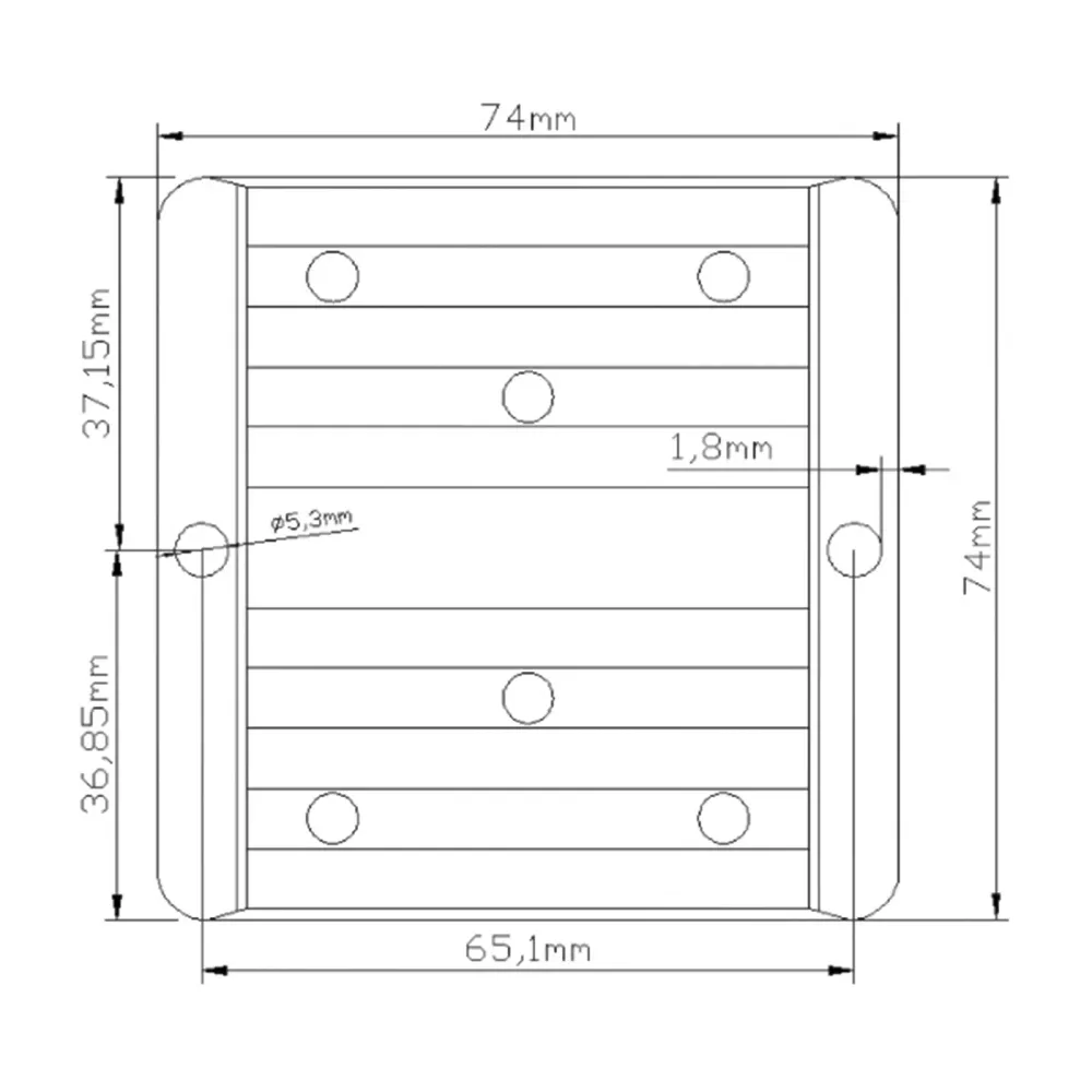 DC-DC 12/24 V-36 V 3A 108 W régulateur de convertisseur d'alimentation de voiture étanche