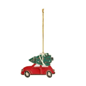 Décoration de Noël suspendue Voiture 9cm