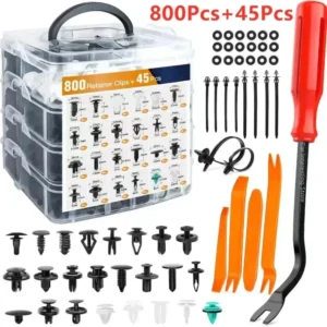 Kit Complet de Clips de Fixation de Voiture - 680PCS DealValley