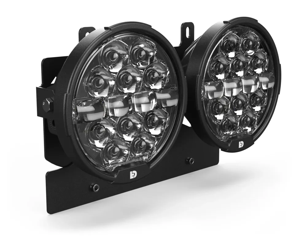Kit de mise à niveau de phare LED D14 Destroyer pour moto Harley-Davidson Road Glide, '15-'23 DENALI Electronics