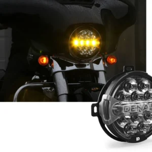 Kit de mise à niveau de phare LED D14 Destroyer pour moto - Harley-Davidson Street Glide, '14-'23 DENALI Electronics