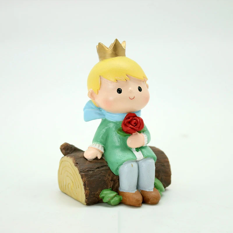 TD® Dessin animé original petit prince décoration de résine décoration de gâteau créatif artisanat décoration de voiture