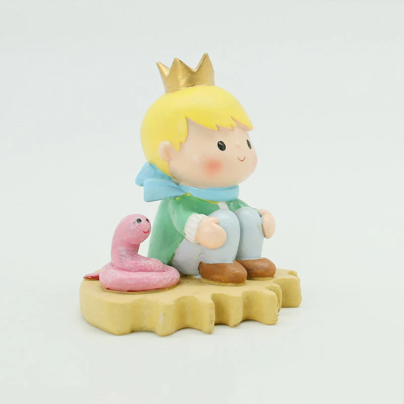 TD® Dessin animé original petit prince décoration de résine décoration de gâteau créatif artisanat décoration de voiture
